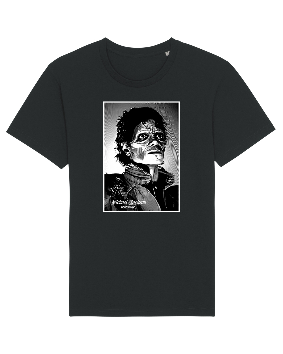 Tricou mânecă scurtă Unisex Rocker Black