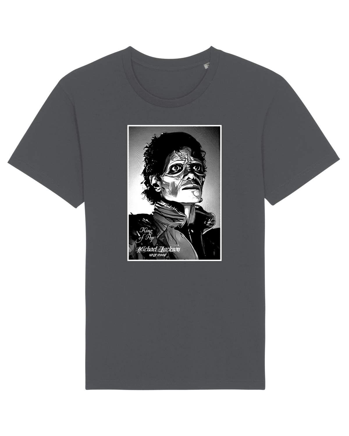 Tricou mânecă scurtă Unisex Rocker Anthracite