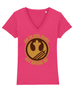 Funny Retro Vintage Star Wars Tricou mânecă scurtă guler V Damă Evoker