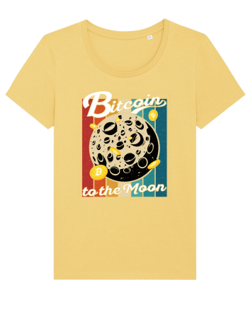 Bitcoin to the Moon Distressed | Retro Vintage Look Jojoba