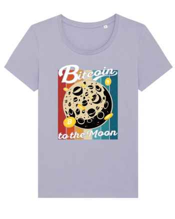 Bitcoin to the Moon Distressed | Retro Vintage Look Lavender