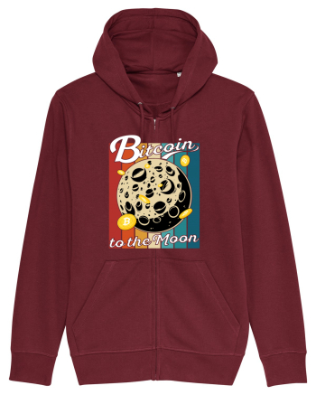 Bitcoin to the Moon | Bitcoin Moon Traveler | To the Moon Burgundy