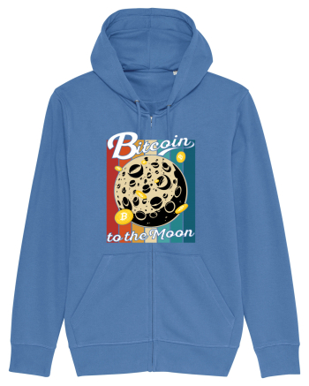 Bitcoin to the Moon | Bitcoin Moon Traveler | To the Moon Bright Blue