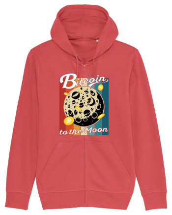 Bitcoin to the Moon | Bitcoin Moon Traveler | To the Moon Carmine Red