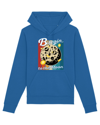 Bitcoin to the Moon | Bitcoin Moon Traveler | To the Moon Royal Blue