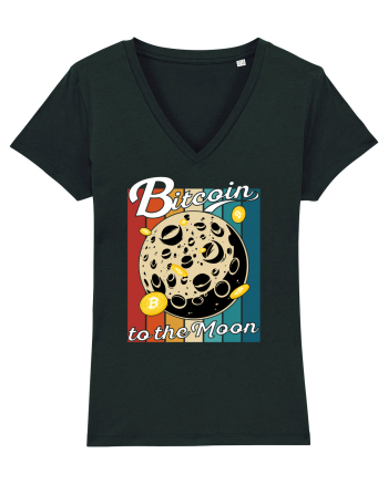 Bitcoin to the Moon | Bitcoin Moon Traveler | To the Moon Black