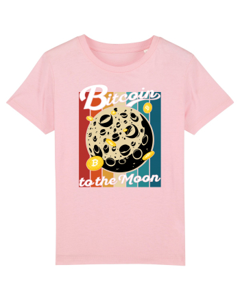 Bitcoin to the Moon | Bitcoin Moon Traveler | To the Moon Cotton Pink