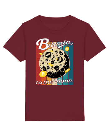 Bitcoin to the Moon | Bitcoin Moon Traveler | To the Moon Burgundy