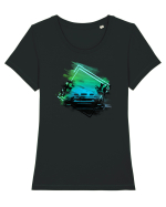 Sports Car Tricou mânecă scurtă guler larg fitted Damă Expresser
