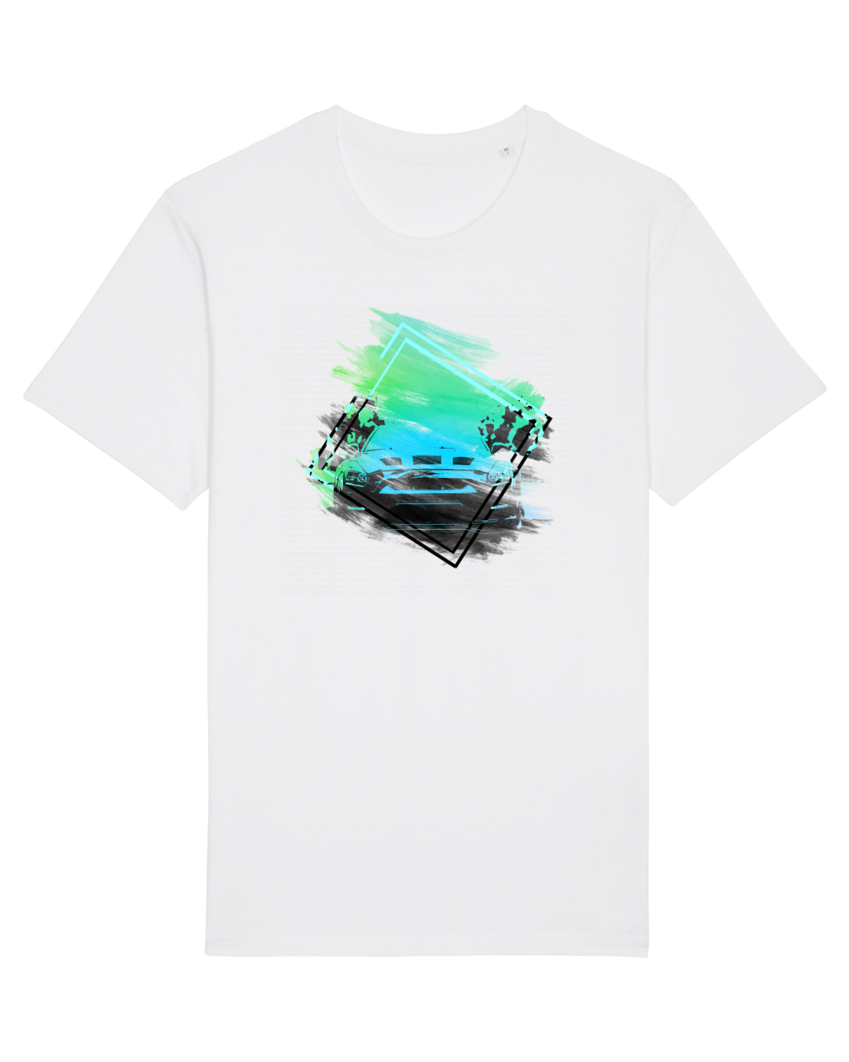 Tricou mânecă scurtă Unisex Rocker White