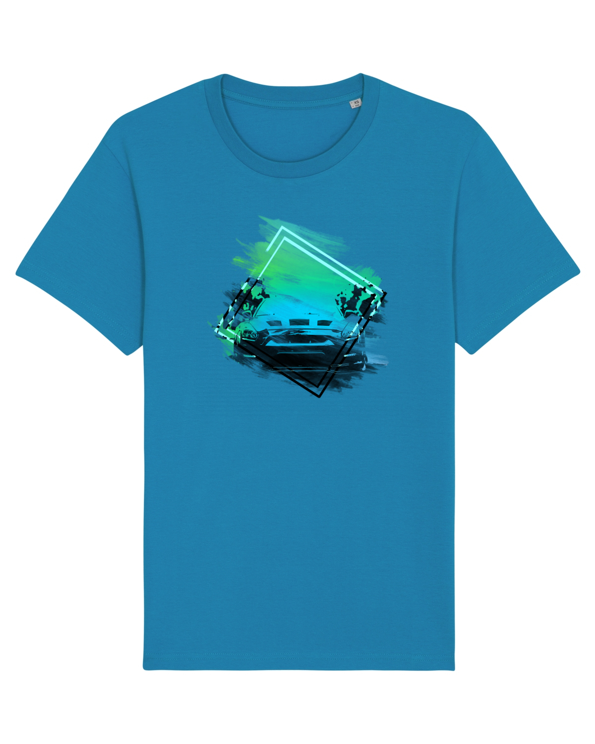 Tricou mânecă scurtă Unisex Rocker Azur