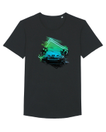 Sports Car Tricou mânecă scurtă guler larg Bărbat Skater