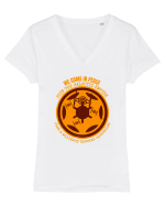 Funny Retro Vintage Star Wars Tricou mânecă scurtă guler V Damă Evoker