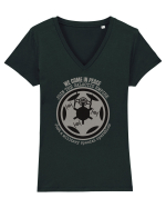 Funny Retro Vintage Star Wars Tricou mânecă scurtă guler V Damă Evoker