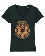 Funny Retro Vintage Star Wars Tricou mânecă scurtă guler V Damă Evoker
