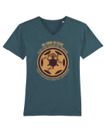 Funny Retro Vintage Star Wars Tricou mânecă scurtă guler V Bărbat Presenter