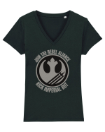 Funny Retro Vintage Star Wars Tricou mânecă scurtă guler V Damă Evoker