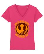 Funny Retro Vintage Star Wars Tricou mânecă scurtă guler V Damă Evoker