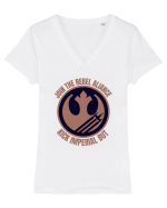 Funny Retro Vintage Star Wars Tricou mânecă scurtă guler V Damă Evoker