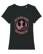 Funny Retro Vintage Star Wars Tricou mânecă scurtă guler larg fitted Damă Expresser