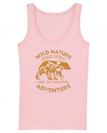 Mountain Bear Cotton Pink