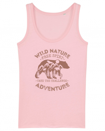 Mountain Bear Cotton Pink