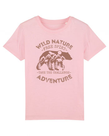 Mountain Bear Cotton Pink