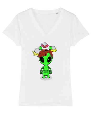 Kawaii Alien White