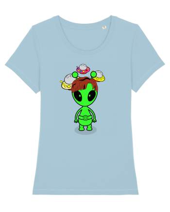 Kawaii Alien Sky Blue