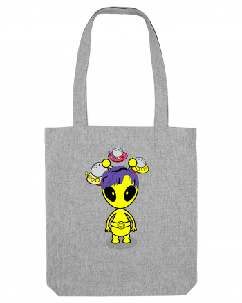 Kawaii Alien Heather Grey