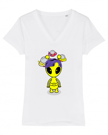 Kawaii Alien White