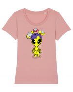 Kawaii Alien Tricou mânecă scurtă guler larg fitted Damă Expresser