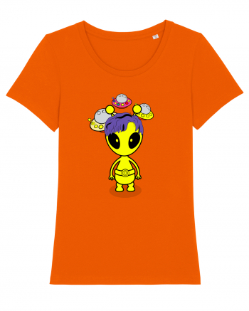 Kawaii Alien Bright Orange