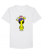 Kawaii Alien Tricou mânecă scurtă guler larg Bărbat Skater