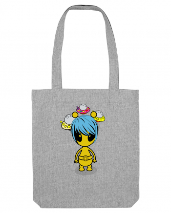 Kawaii Alien Heather Grey