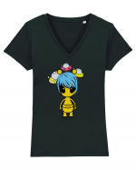 Kawaii Alien Tricou mânecă scurtă guler V Damă Evoker