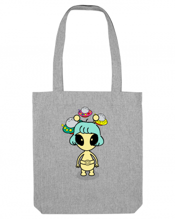 Kawaii Alien Heather Grey