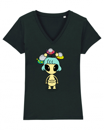 Kawaii Alien Black