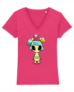 Kawaii Alien Tricou mânecă scurtă guler V Damă Evoker