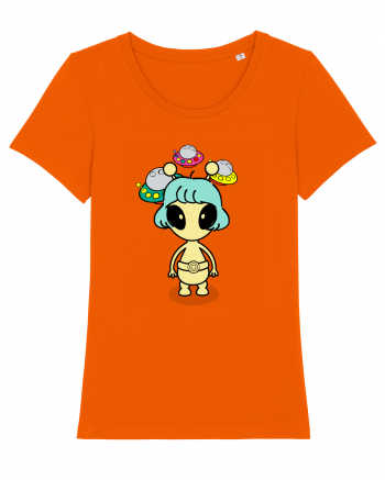 Kawaii Alien Bright Orange