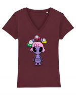 Kawaii Alien Tricou mânecă scurtă guler V Damă Evoker