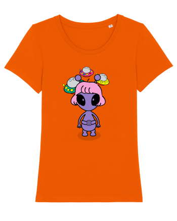 Kawaii Alien Bright Orange