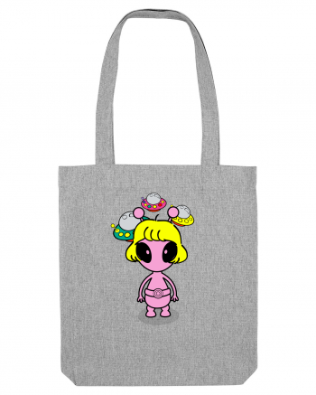 Kawaii Alien Heather Grey