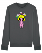 Kawaii Alien Bluză mânecă lungă Unisex Rise