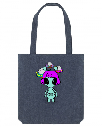 Kawaii Alien Midnight Blue