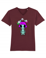 Kawaii Alien Tricou mânecă scurtă guler V Bărbat Presenter