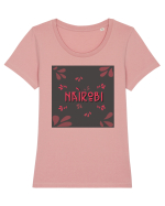 Nairobi Tricou mânecă scurtă guler larg fitted Damă Expresser