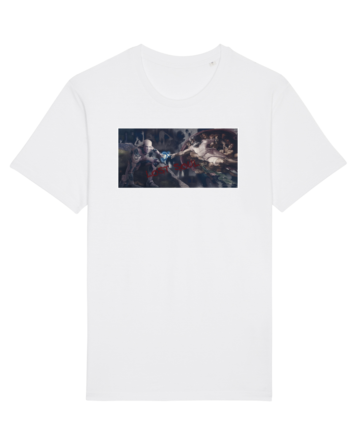 Tricou mânecă scurtă Unisex Rocker White