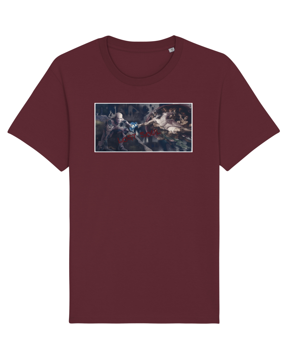 Tricou mânecă scurtă Unisex Rocker Burgundy
