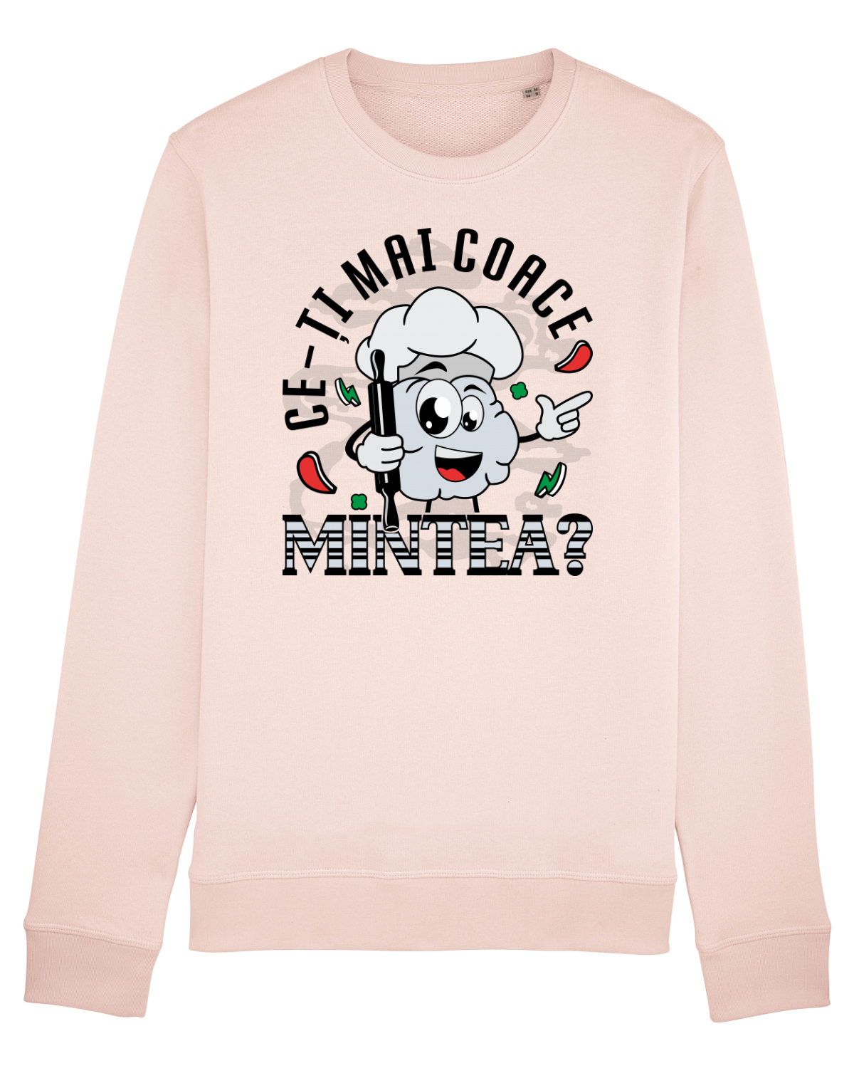 Bluză mânecă lungă Unisex Rise Candy Pink
